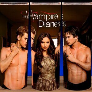 Vampire Diaries Elena - Damon - Stefan Cup Mug Tumbler